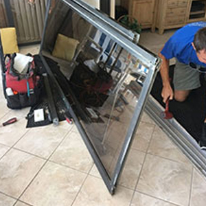 sliding glass door frame repair Lancaster